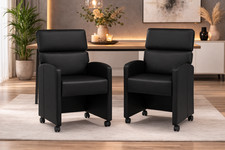 2x Esszimmerstuhl mit Rollen