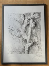 Günter Grass, Lithographie, e.a., mit Widmung, Künstlerexemplar,  handsigniert