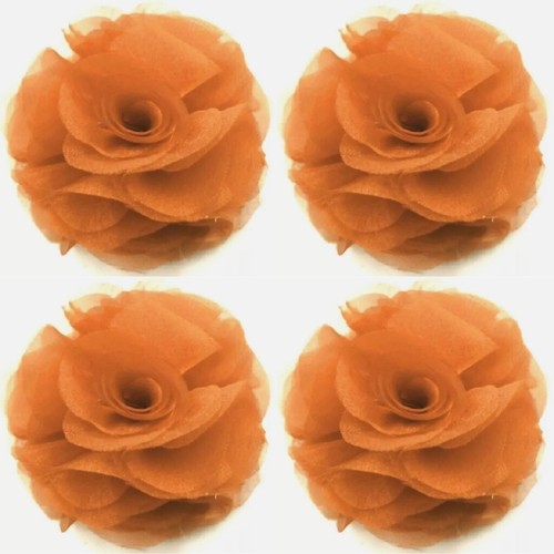 Organza haarblume - 4x,