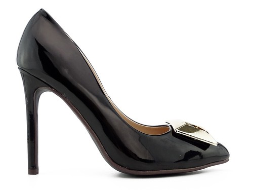 Schwarze lackleder stilettos - schwarze, lackleder-stilettos