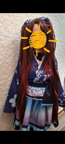 Anime girl kostüm - anime, kostüm+perücke