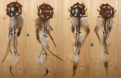 Indianer leder haarspange 5 - indianer,
