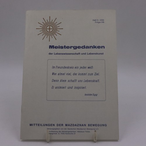Mitteilungen der mazdaznan - mitteilungen,
