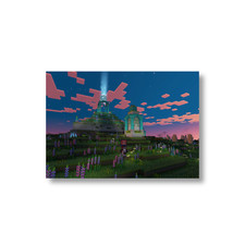 Minecraft Szene gerahmt oder