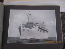 Altes Fotoalbum mit Fotos Norwegenfahrt mit der Robert Ley