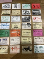 Biete hier 28 Streichholz Etiketten aus Bottrop Set 2