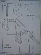 Burda 6722 Schnittmuster - Shirt & Kleid - Gr. 32 - 42