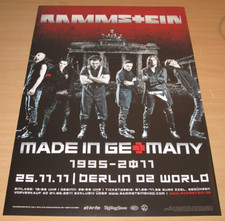 RAMMSTEIN KONZERT POSTER 2011