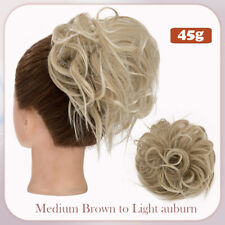 Gelockt Haarteil Wie Echthaar Dutt Haargummi Haarverlängerung Wrap Hair Bun 85g