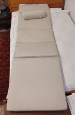 * Garpa Cap Ferrat Auflage mit Kopfkissen für Gartenliege * gebraucht * Sand *