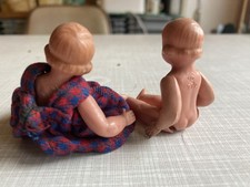 Puppen (alt) - 2 Stück - Schildkröt - 77 1/2 - bespielt - 7 cm -Sammlerstücke