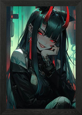 Anime Mädchen mit roten