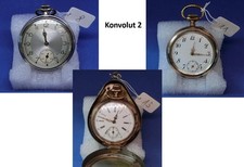 Konvolut 3 Taschenuhren antik