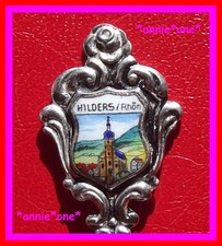 ꧁ vintage ANDENKENLÖFFEL hessen HILDERS in der RHÖN kreis FULDA emaille WAPPEN ꧂