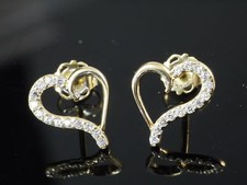 333 Gold 1 Paar Herz