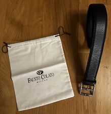 Fausto Colato Herren Ledergürtel-Gr.105-Navy-NEU!
