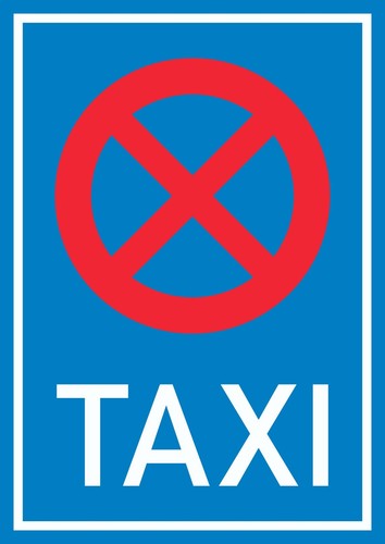 Schild taxistand - schild,