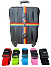 Kreuz-Koffergurt gut sichtbar & robust ✅ Gepäckband Kofferriemen verstellbar