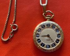 Emka Geneve Swiss Uhr stark verziert an Kette