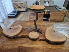 Etagere Käseplatte Tortenständer Kuchen Hochzeit Feier aus Holz