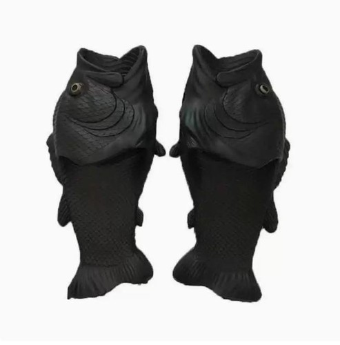 Herren damen fisch pantoletten - fisch,