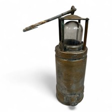 Grubenlampe Messinglampe