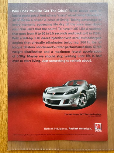 Saturn sky red line roadster - red,