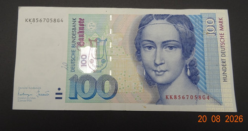 100 banknote geldschein - 100, dm