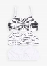 3er Pack Mädchen Bustier mit