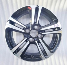 1x Alufelge 15 Zoll 4.5" 4x100 35ET Glanz Schwarz 3440AS7 Citroën C1 108 Aygo