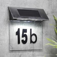 Solar Hausnummernleuchte LED Hausnummer Beleuchtung Hausnummernschild beleuchtet