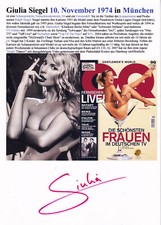 Autogramm - Giulia Siegel -