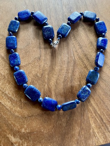 Lapislazuli kette lang - 50, cm