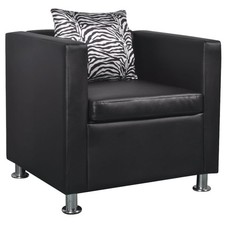 1-3 Sitzer Sofa Weißsofa Couch Sessel Kunstleder Sitzgruppe Bürosofa Wohnzimmer