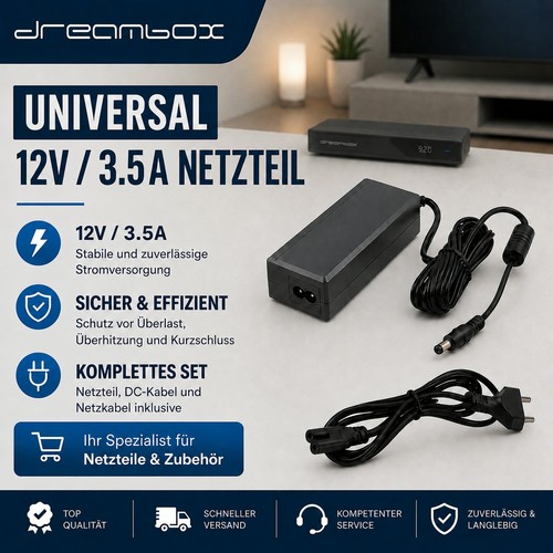 Dreambox netzteil 12v - 12v, 3.5a