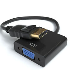 DisplayPort zu VGA Adapter DP Stecker auf VGA Buchse Konverter PC Mac Beamer