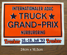 Sticker Aufkleber Trucker ADAC Truck Grand Prix Nürburgring 1993 LKW Racing