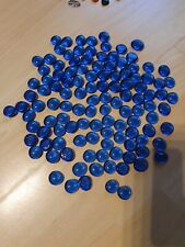 ARSUK Glassteine Deko Blau flache Steine Meer Vase Aquarium Deko Party Tische 