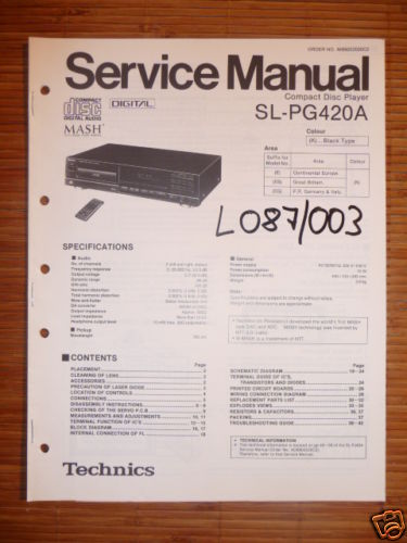 Service manual technics - service,