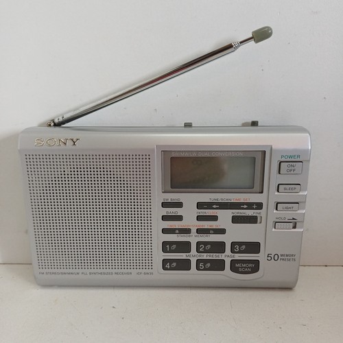 Sony icf sw35 pll - sony, synthesized
