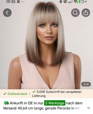 Perücke Blond Mit Dunkleren