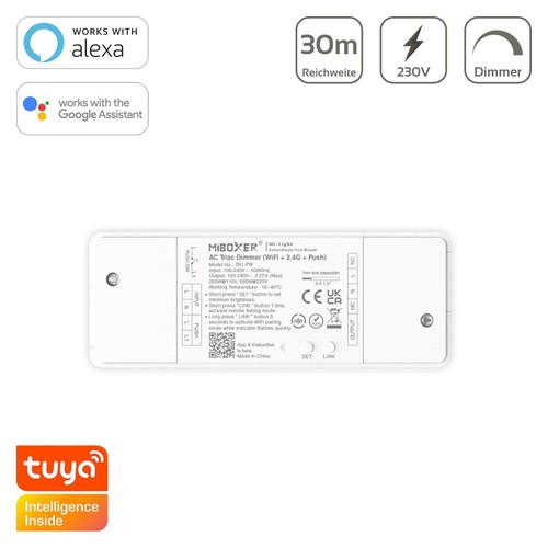 Miboxer triac dimmer 500w - 500w, wifi
