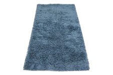 nr E4521 Langflor Hochflor Teppich Shaggy ca 162 x 90 cm wie Neu Blau Viscose