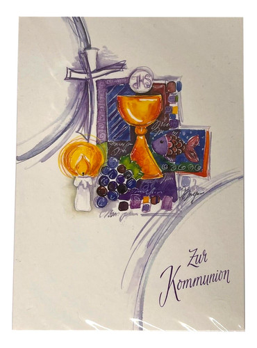 Kommunion geschenkkarte - kommunion,