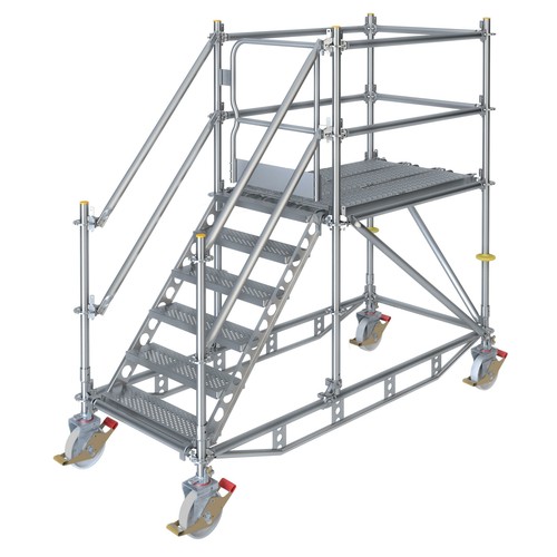 Fahrbare plattformtreppe - fahrbare,