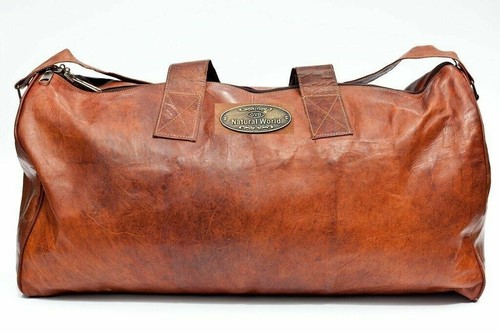 Leder braun kleine reisetasche - leder,