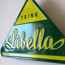 LIBELLA = Altes Blechschild Eppelheim um 1960 MAKELLOS zweitkleinste Version RAR