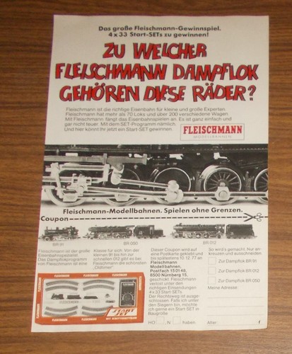 Seltene werbung fleischmann - seltene,