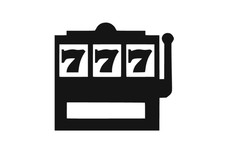 Einarmiger Bandit  Aufkleber Sticker Auto Wand Fenster Möbel Dekoration