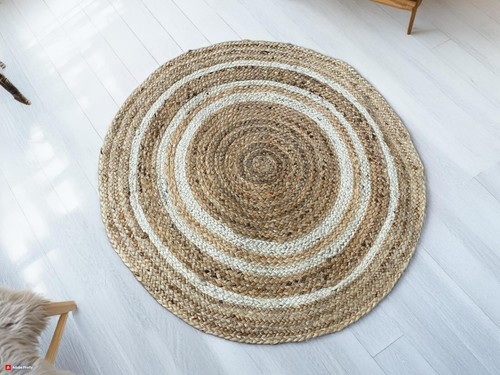 Runder natur jute - runder,